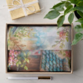 Birdhouse Bird Feeder Blumenfarbe Seidenpapier (Geschenk)