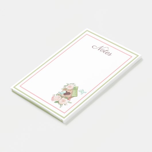 Birdhouse Bird Post-It Notes Post-it Klebezettel (angewinkelt)