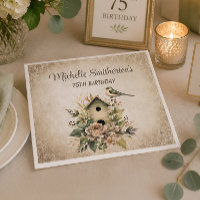 Birdhouse Botanische Natur 75. Geburtstag
