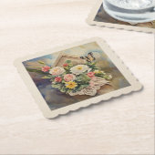 Birdhouse Bouquet - Paper Untersetzer (angewinkelt)
