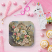Birdhouse Bouquet - Papierplatte Pappteller (Party)