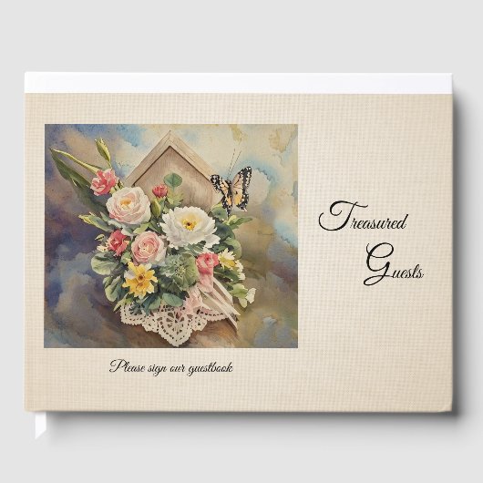 Birdhouse Bouquet Polterabend - Gästebuch (Vorderseite)