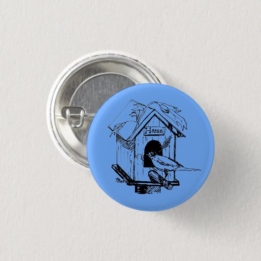 Birdhouse Button (Vorne & Hinten)