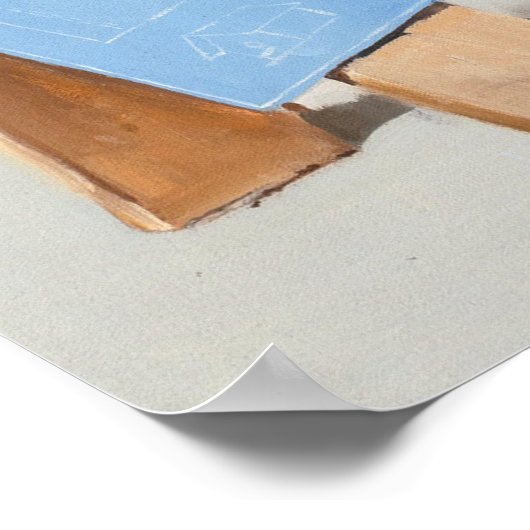 Birdhouse-Button Poster (Ecke)