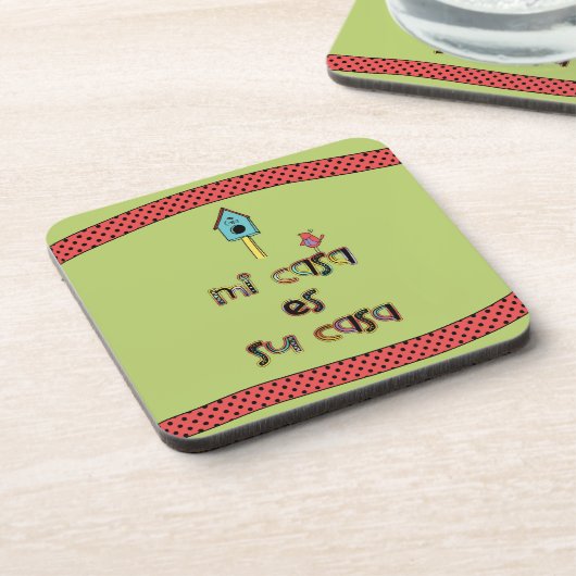 Birdhouse Casa MI-Casa es SU Getränkeuntersetzer (Linke Seite)