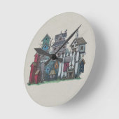 Birdhouse Collection Runde Wanduhr (Winkel)