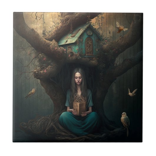 Birdhouse Dreams Fliese (Vorderseite)