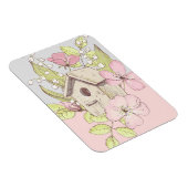Birdhouse Floral Colorblock Magnet (Rechte Seite)