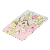 Birdhouse Floral Colorblock Magnet (Linke Seite)