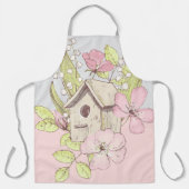 Birdhouse Floral Colorblock Schürze (Vorderseite)