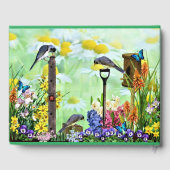 Birdhouse Flower Garden Gästebuch (Rückseite)