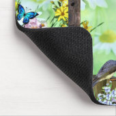 Birdhouse Flower Garden Mousepad (Ecke)