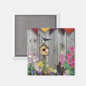 Birdhouse Gardens Magnet (Vorderseite/Rückseite)