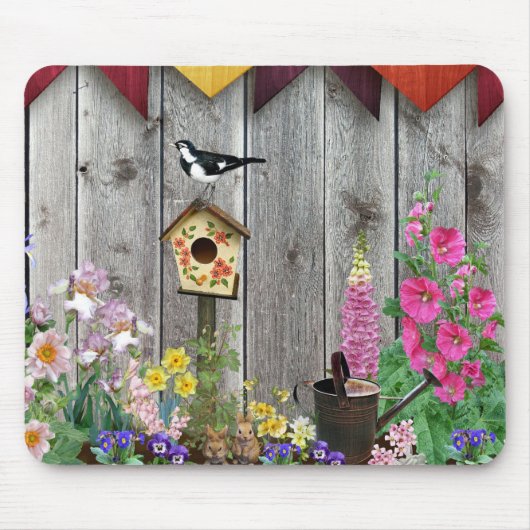 Birdhouse Gardens Mousepad (Vorne)