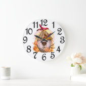 Birdhouse Große Wanduhr (Zuhause)