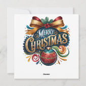 Birdhouse Holiday Grußkarte Feiertagskarte (Rückseite)