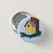 Birdhouse Illustration Button (Vorne & Hinten)