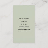 Birdhouse im Waldrost Braun Vintagen Stil Visitenkarte (Rückseite)