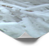 Birdhouse in eisverkrustetem Baum Poster (Ecke)