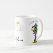 Birdhouse-Liebe-Land-Prim Sammlungs-Kaffee Kaffeetasse (VorderseiteRechts)