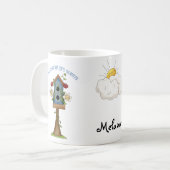 Birdhouse-Liebe-Land-Prim Sammlungs-Kaffee Kaffeetasse (Vorderseite Links)