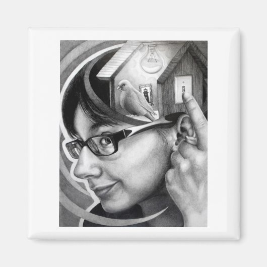 "Birdhouse"-Magnet Magnet (Vorne)