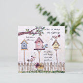 Birdhouse-Malerei inspirierende Karten (Stehend Vorderseite)