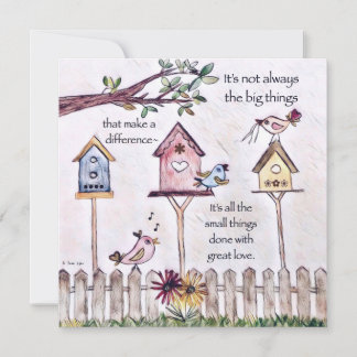 Birdhouse-Malerei inspirierende Karten