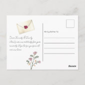 Birdhouse New Zuhause Moving Ankündigung Postkarte (Rückseite)