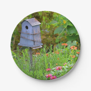 Birdhouse Paper Plate Pappteller
