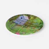 Birdhouse Paper Plate Pappteller (Schrägansicht)