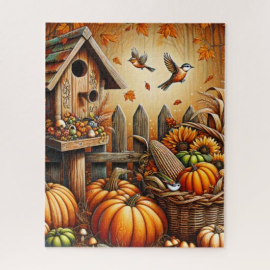 Birdhouse Puzzle Herbst (Vertikal)