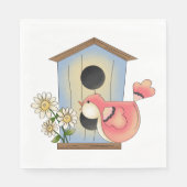 Birdhouse und Bird Serviette (Vorderseite)