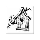 Birdhouse und Branches Rubber Briefmarke Gummistempel (Prägung)