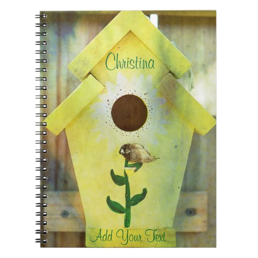 Birdhouse von Shirley Taylor Notizblock (Vorderseite)