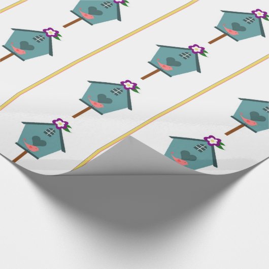 Birdhouse Wrapping Paper Geschenkpapier (Ecke)