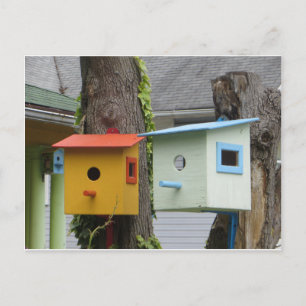 Birdhouses Postkarte