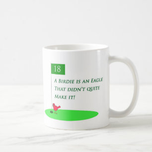 Birdie-Adler-Golf-Cartoon-Tasse Kaffeetasse