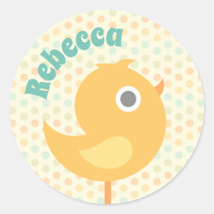 Birdie-Aufkleber Runder Aufkleber