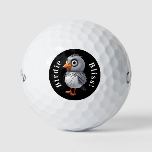 Birdie Bliss Callaway Warbird Golf Balls Golfball (Vorderseite)