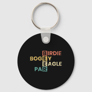 Birdie Bogey Eagle Par Beer Funny Golf Player Golf Schlüsselanhänger