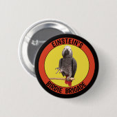 Birdie Brigade Congo African Gray Parrot Button (Vorne & Hinten)