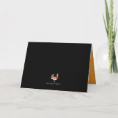 Birdie customizable holiday card karte (Rückseite)