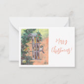 Birdie-Geschenkkarte fütternd Mitteilungskarte (Vorderseite)
