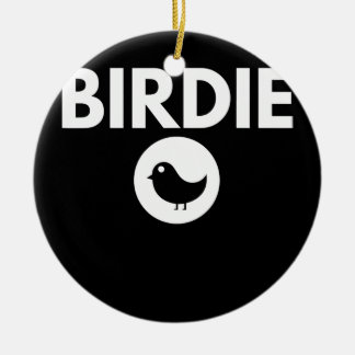 Birdie Golf Keramik Ornament