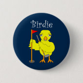 Birdie Golfer Chick Button (Vorderseite)
