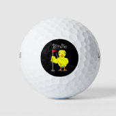Birdie Golfer Chick Golfball (Vorderseite)