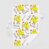 Birdie Golfer Chick Golfhandtuch (Insitu)