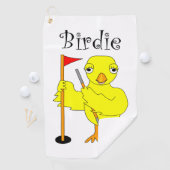 Birdie Golfer Chick Golfhandtuch (Insitu)