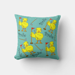 Birdie Golfer Chick Kissen